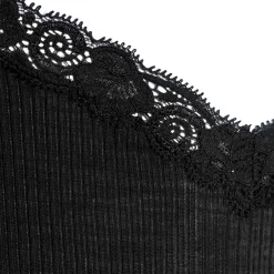 Caraco Decollete Dentelle En Laine Merinos Et Soie