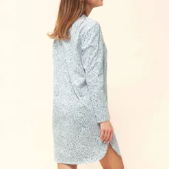 Chemise De Nuit Boutonnee En Coton