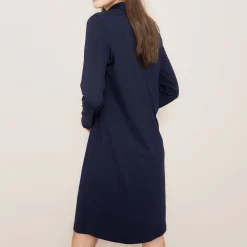 Chemise De Nuit Boutonnee En Coton Et Modal