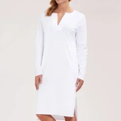 Chemise De Nuit Col V En Coton