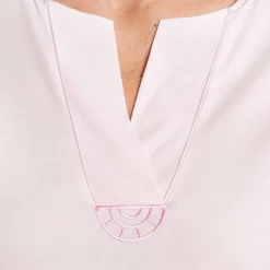 Chemise De Nuit Col V En Coton