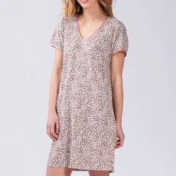 Chemise De Nuit Courte En Coton