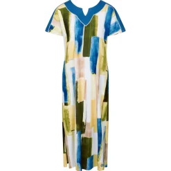 Chemise De Nuit Longue Col V En Coton
