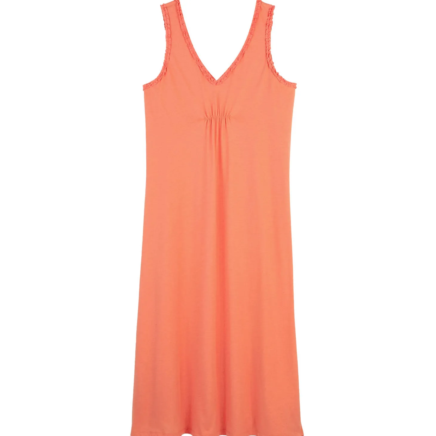 Chemise De Nuit Longue En Coton