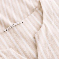Chemise De Nuit Longue Manches Courtes En Coton