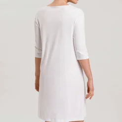Chemise De Nuit Manches 3/4 En Coton