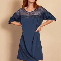 Chemise De Nuit Manches Courtes
