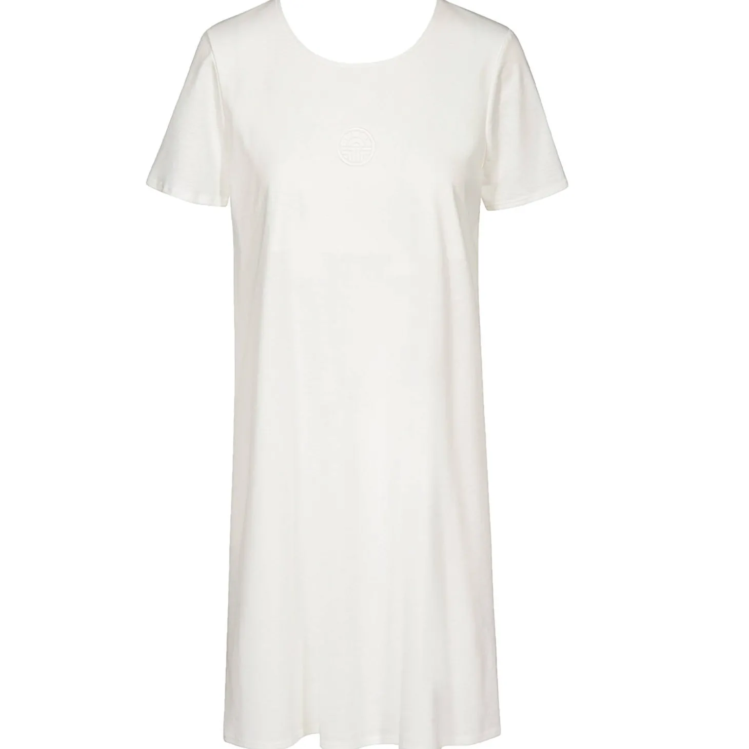 Chemise De Nuit Manches Courtes En Coton