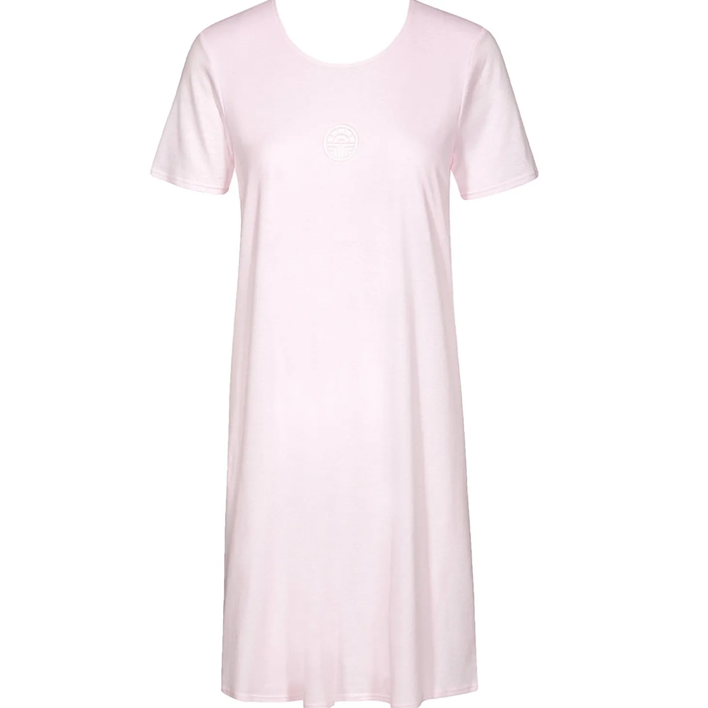 Chemise De Nuit Manches Courtes En Coton