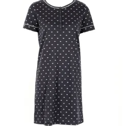 Chemise De Nuit Manches Courtes En Coton