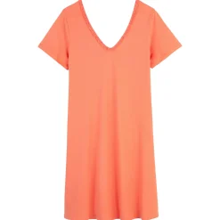 Chemise De Nuit Manches Courtes En Coton