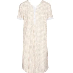 Chemise De Nuit Manches Courtes En Coton