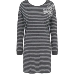 Chemise De Nuit Manches Longues En Coton