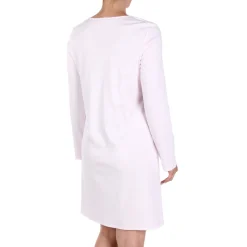 Chemise De Nuit Manches Longues En Coton