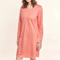 Chemise De Nuit Manches Longues En Coton