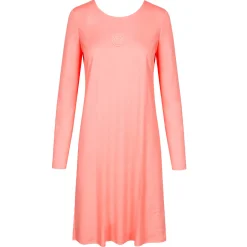 Chemise De Nuit Manches Longues En Coton