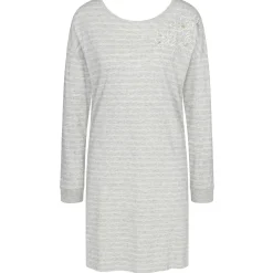 Chemise De Nuit Manches Longues En Coton