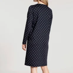 Chemise De Nuit Manches Longues En Coton