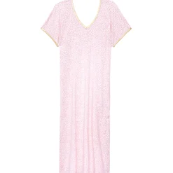 Chemise De Nuit Mi-Longue En Coton