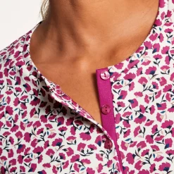 Chemise De Nuit Mi-Longue En Coton