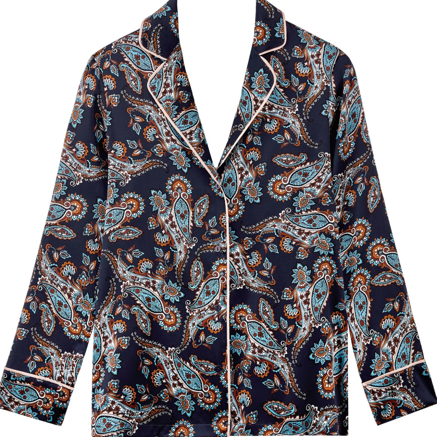 Chemise De Pyjama En Soie