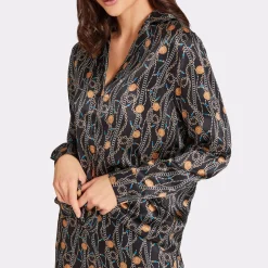 Chemisier De Pyjama En Soie