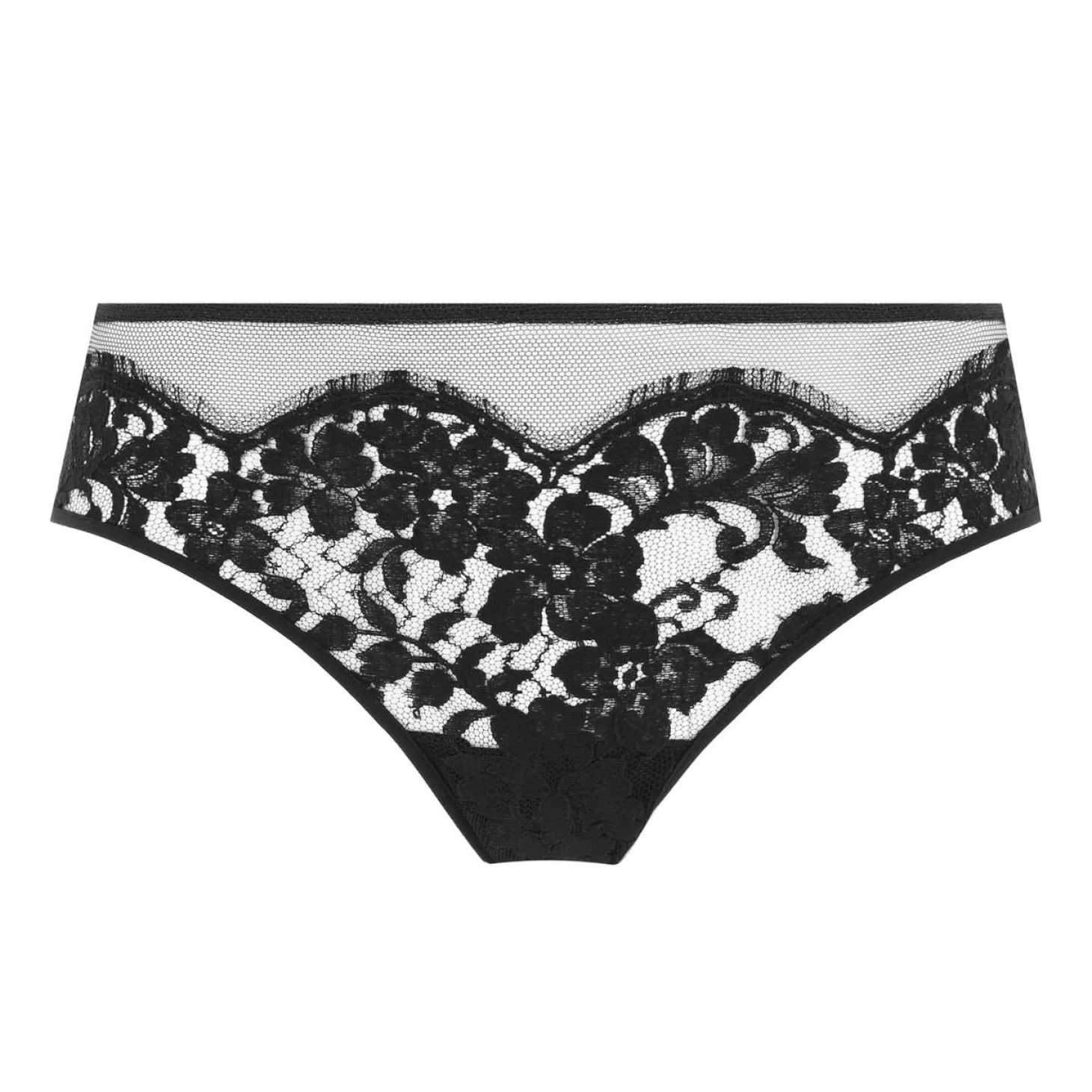 Culotte Haute En Dentelle Et Soie