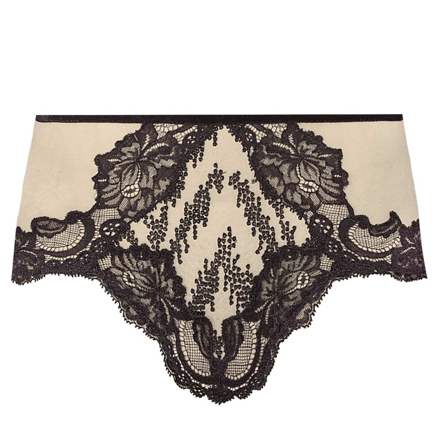 Culotte Haute En Dentelle Et Strass