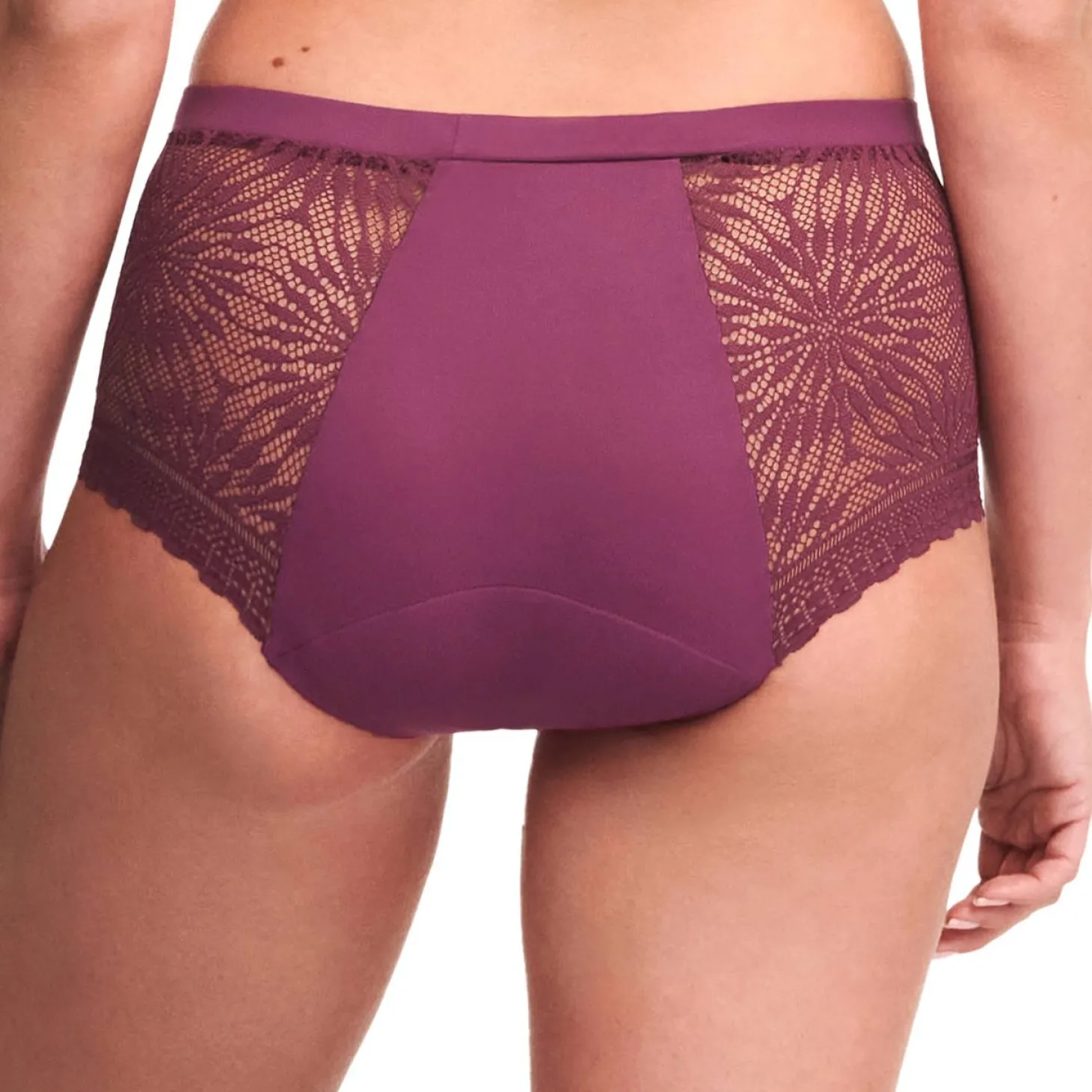 Culotte Haute Menstruelle Dentelle Graphique