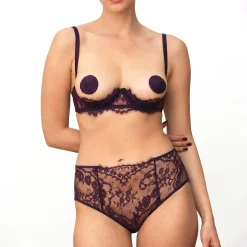 Culotte Haute Ouverte En Dentelle