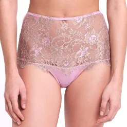 Culotte Haute Prestige En Soie Et Dentelle