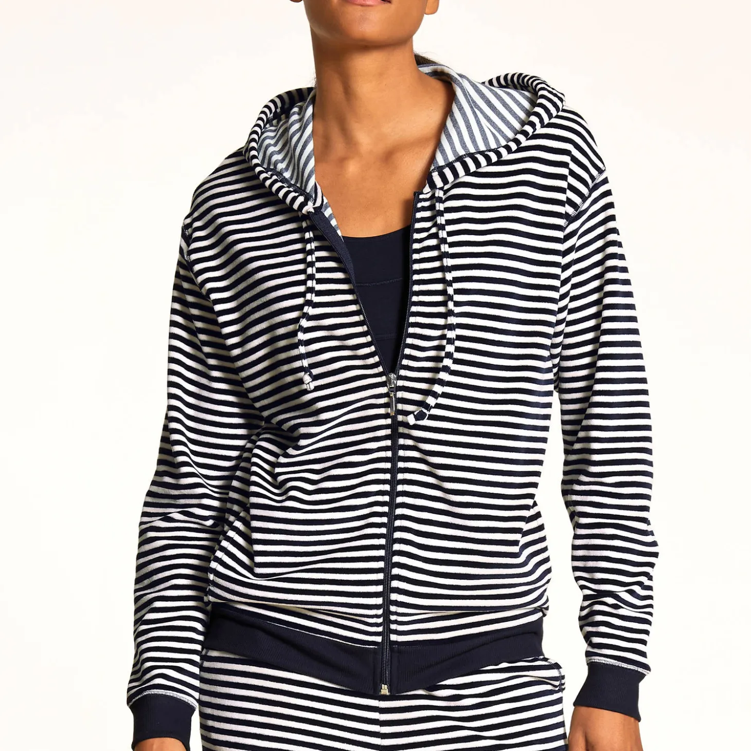 Gilet A Capuche En Coton