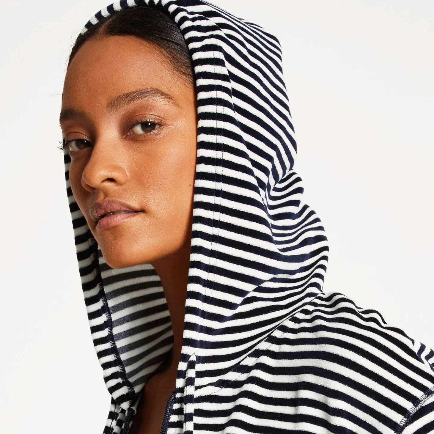 Gilet A Capuche En Coton