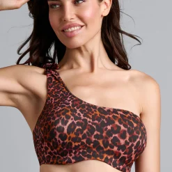 Haut De Maillot De Bain Bandeau Asymetrique