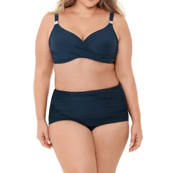 Haut De Maillot De Bain Coques Surplice Armatures