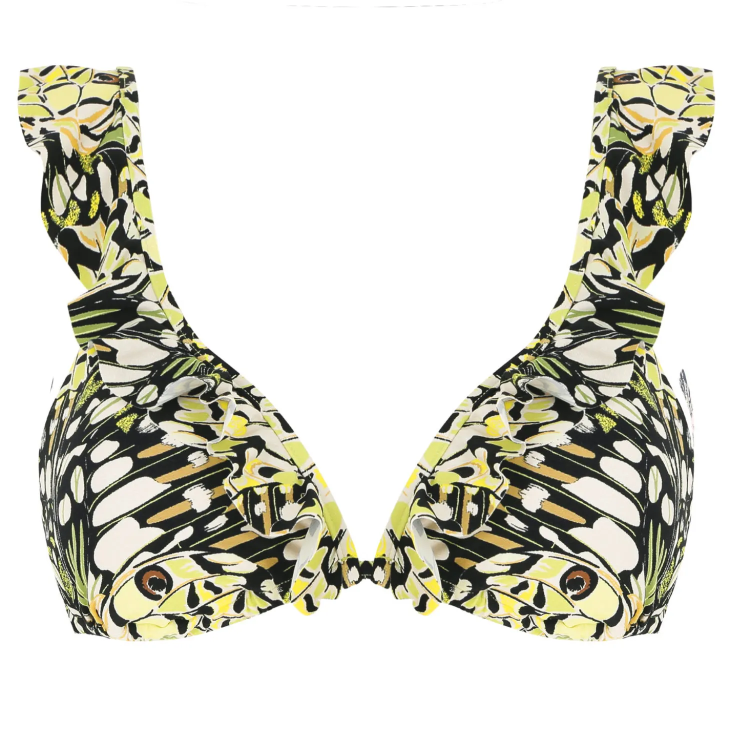 Haut De Maillot De Bain Triangle Volants