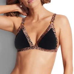 Haut De Maillot De Bain Triangle Bicolore
