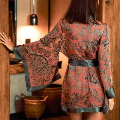 Kimono Court En Soie