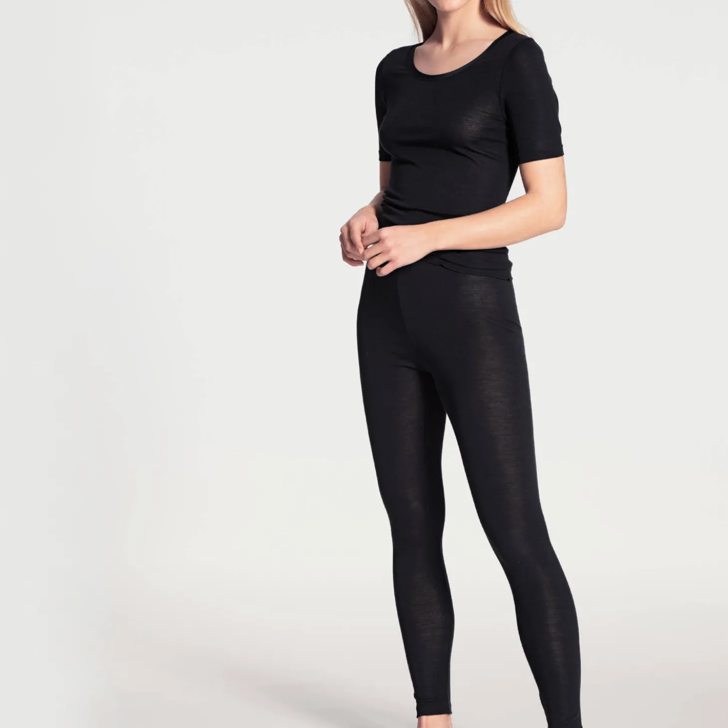 Legging En Laine Et Soie