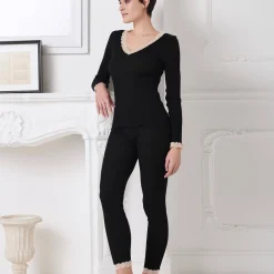 Legging En Laine Et Soie