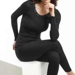 Legging En Laine Et Soie