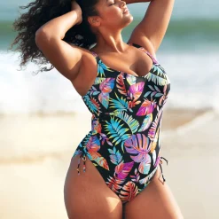 Maillot De Bain 1 Pièce Ajustable Sans Armatures