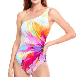 Maillot De Bain 1 Pièce Asymetrique Sans Armatures