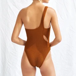 Maillot De Bain 1 Pièce Asymetrique Sans Armatures