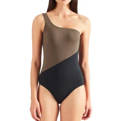 Maillot De Bain 1 Pièce Asymetrique Sans Armatures