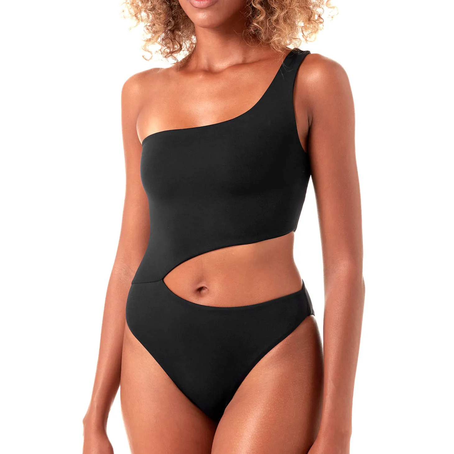 Maillot De Bain 1 Pièce Asymetrique Nassau Sans Armatures