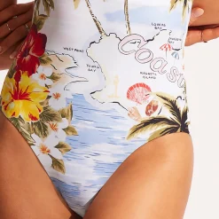 Maillot De Bain 1 Pièce Asymetrique Sans Armatures