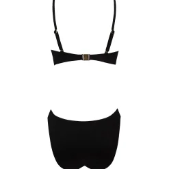 Maillot De Bain 1 Pièce Bustier Dos Nu Sans Armatures