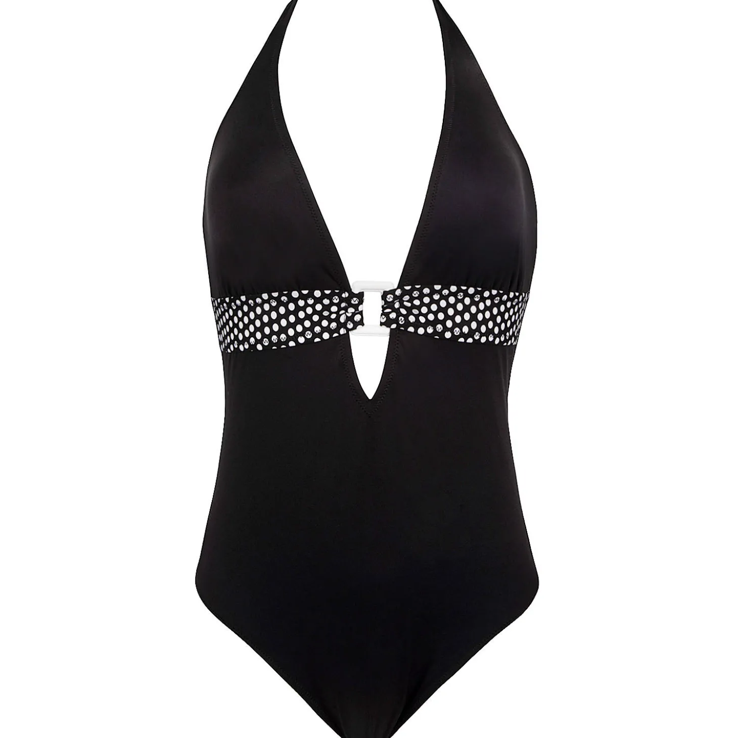 Maillot De Bain 1 Pièce Decollete Plongeant Sans Armatures