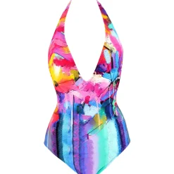 Maillot De Bain 1 Pièce Decollete Profond Sans Armatures